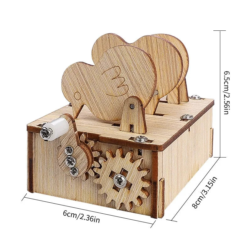 DIY Microscope Excavator fan robot  Model Kit - Science And Technology Trend Toy for Small Projects Educational Experiment