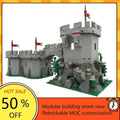 529PCS Customized MOC Medieval outpost Castle Model Custom Puzzles Technology DIY Creative Assembly Technology Toy Holiday Gifts