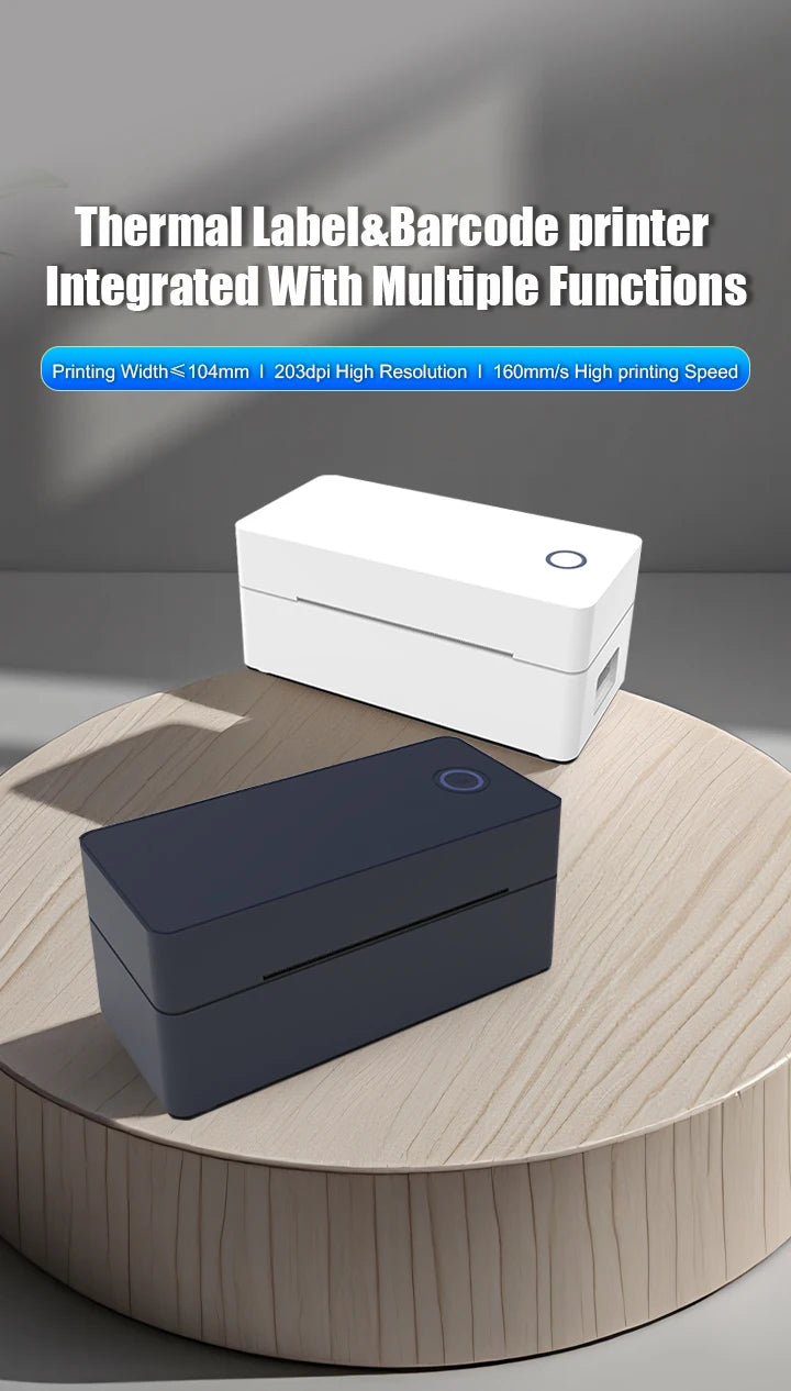 4 inch Bluetooth thermal printer for 30mm-110mm Paper DHL,Fedex Express delivery label barcode printer Android iOS Windows