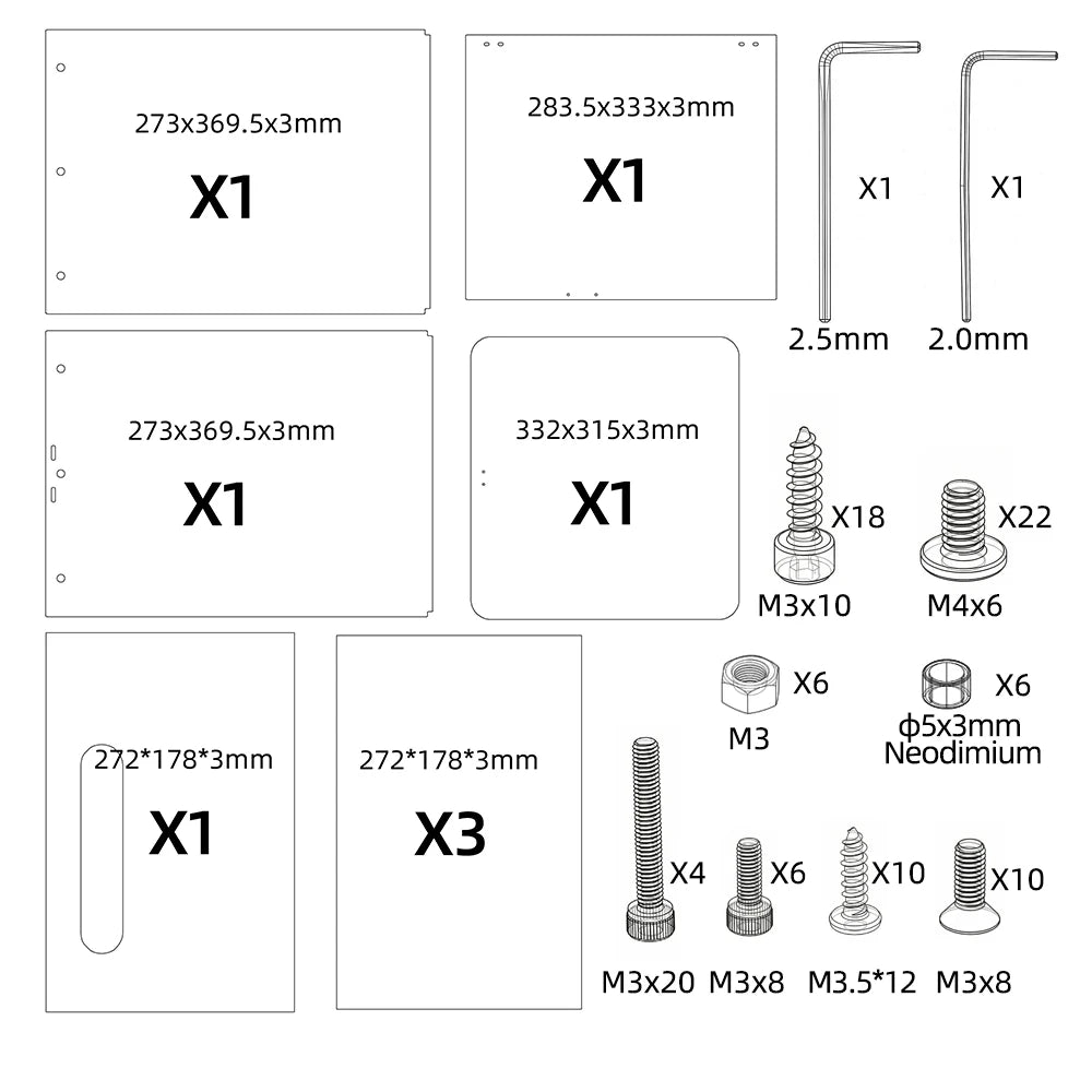 Upgraded Enclosure for Flashforge AD5X Project DIY Quiet Stable for High-Temp Filaments ASA ABS PC for 3D Printer Adventure 5X