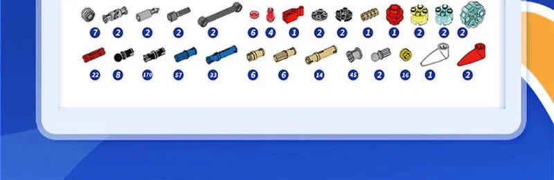 Compatible with EV3 45544 45560 parts package teaching aid robot building blocks technology parts Technology