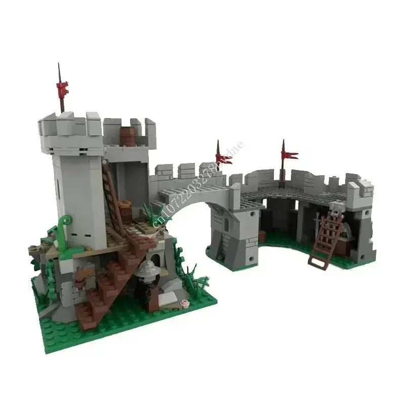 529PCS Customized MOC Medieval outpost Castle Model Custom Puzzles Technology DIY Creative Assembly Technology Toy Holiday Gifts