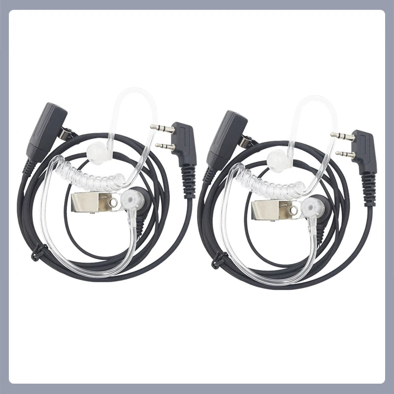 Headset Acoustic 2-Pin K Type for Baofeng Walkie Talkie UV5R UV-13 Pro Air Tube Earpiece UV-21 QuanSheng UV5R Plus UV-K5 UV-K6