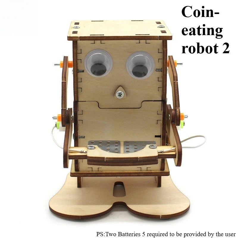 DIY Microscope Excavator fan robot  Model Kit - Science And Technology Trend Toy for Small Projects Educational Experiment
