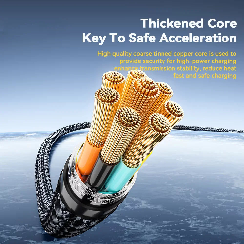 240W PD Fast Charging Type C to Type C Cable with 100W Digital Display USB C to USB C Cable for Xiaomi Huawei MacBook iPad