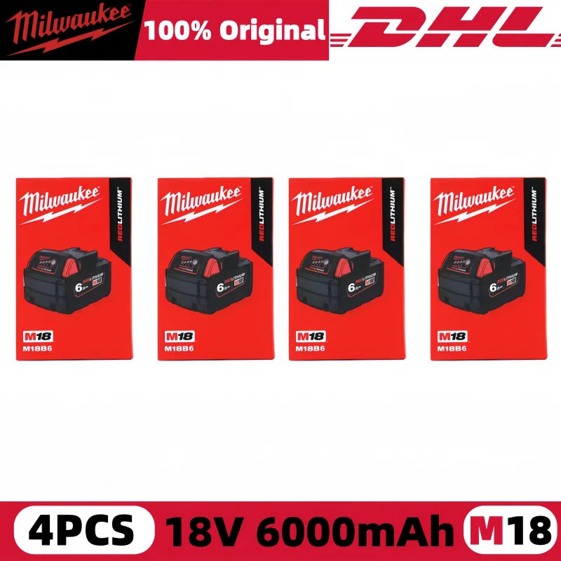 Milwaukee M12 REDLITHIUM HB 6.0Ah Extended Capacity Battery – 12V Rechargeable for M12 Cordless Tools (Model: 48-11-2402)