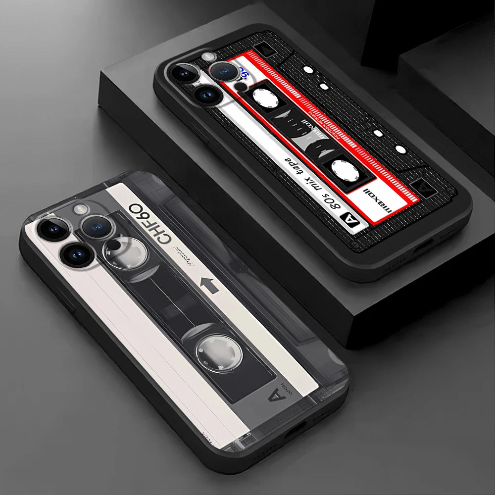 Lucky Tape Pattern Phone Case for Apple iPhone 8 Plus SE XS X 7 6s 14 13 15 16 17 Pro Max 12 Mini XR 11 Pro 14 Matte Cover