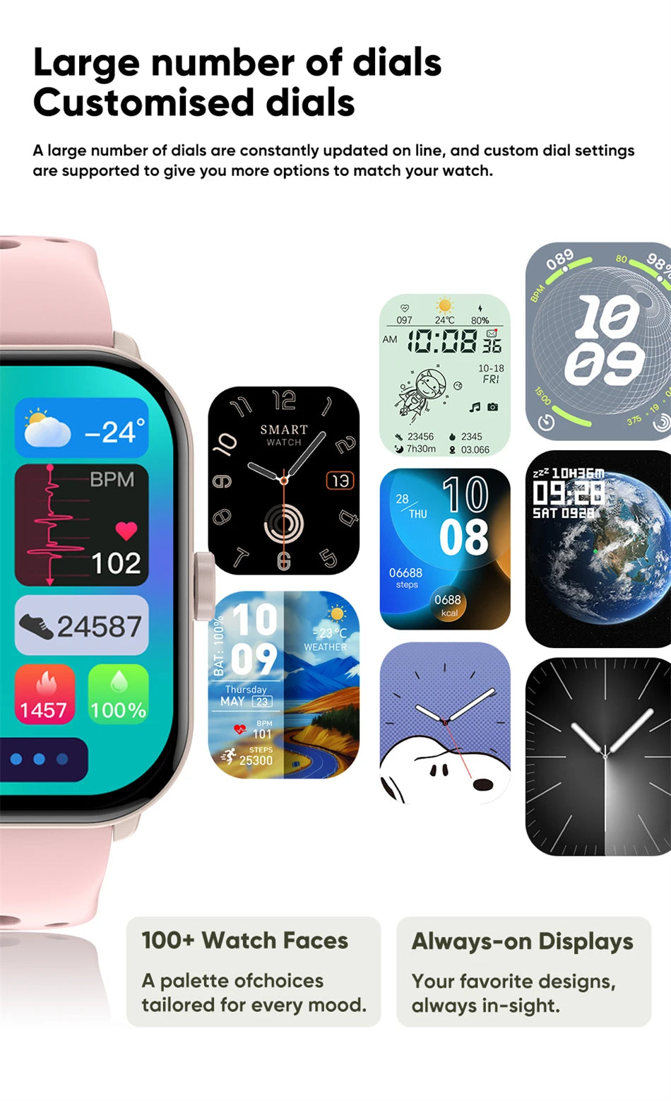 For Xiaomi Watch 5 Global Version Men Women HD AMOLED Screen Heart Rate Bluetooth Call GPS Track Waterproof Sports Smart Watch