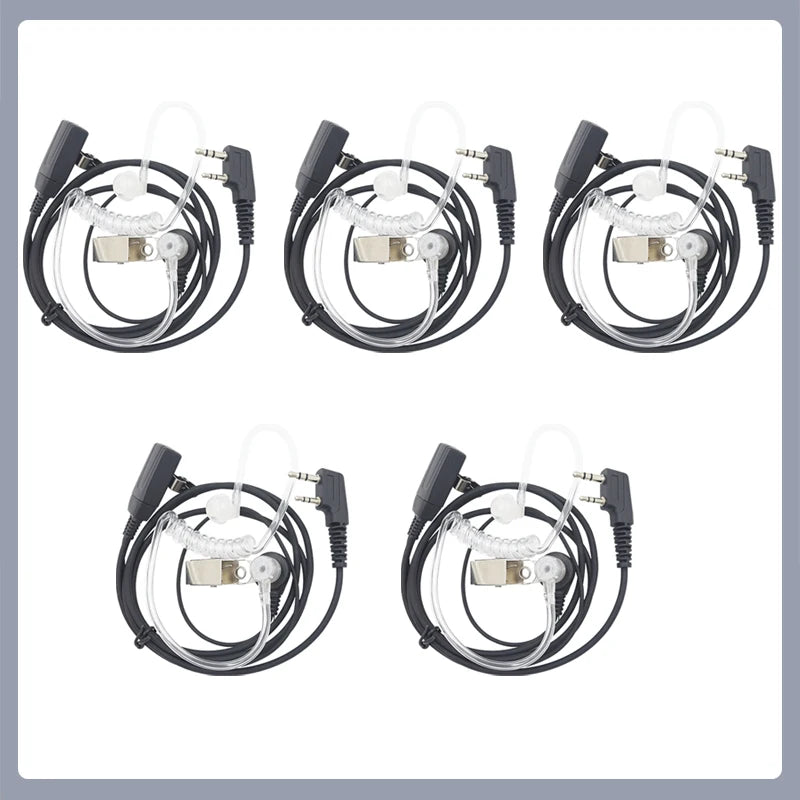 Headset Acoustic 2-Pin K Type for Baofeng Walkie Talkie UV5R UV-13 Pro Air Tube Earpiece UV-21 QuanSheng UV5R Plus UV-K5 UV-K6