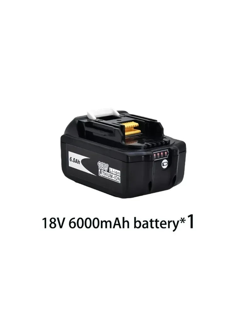 Super For Makita 18v 6000mAh Rechargeable Power Tools Battery With Led Li-ion Replacement Lxt Bl1860b Bl1860 Bl1850+3A Charger