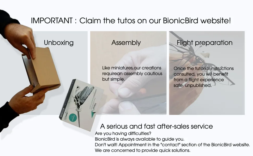 MetaFly Standard Kit by BionicBird High-Tech Electronic Biomimetic and Radio-Controlled Insect Drone for Indoor and Outdoor Use