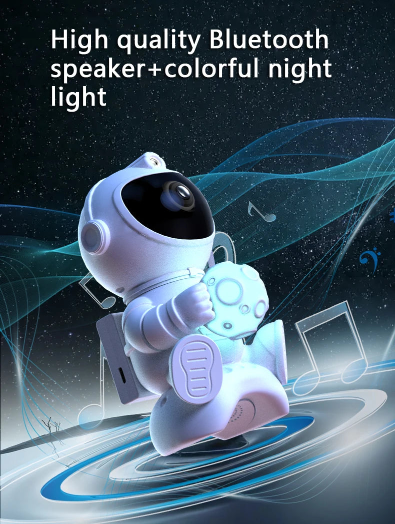 Galaxy Star Projector Night Light Astronaut Space Ceiling LED Lamp for Bedroom Home Decor Kids Gift - Starry Nebula Projector