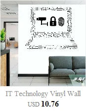 Information Technology Vinyl Wall Decal Educational Engineering Software Technology Company Office Decoration Sticker Gift B6