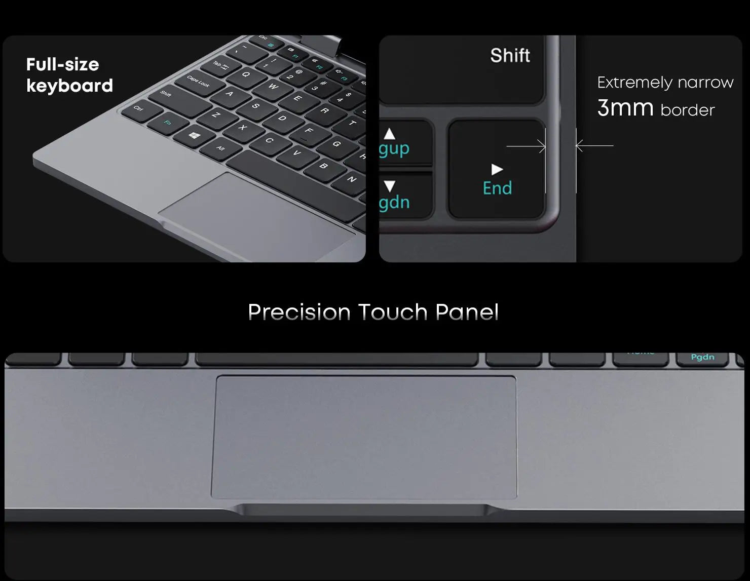 CHUWI Touch Screen Laptop MiniBook X 2-in-1 Laptop Intel N150 512GB ROM 16GB LPDDR5 10.51" 2K FHD IPS Windows 11 Work Notebook