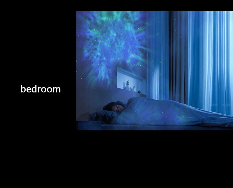 Galaxy Star Projector Night Light Astronaut Space Ceiling LED Lamp for Bedroom Home Decor Kids Gift - Starry Nebula Projector