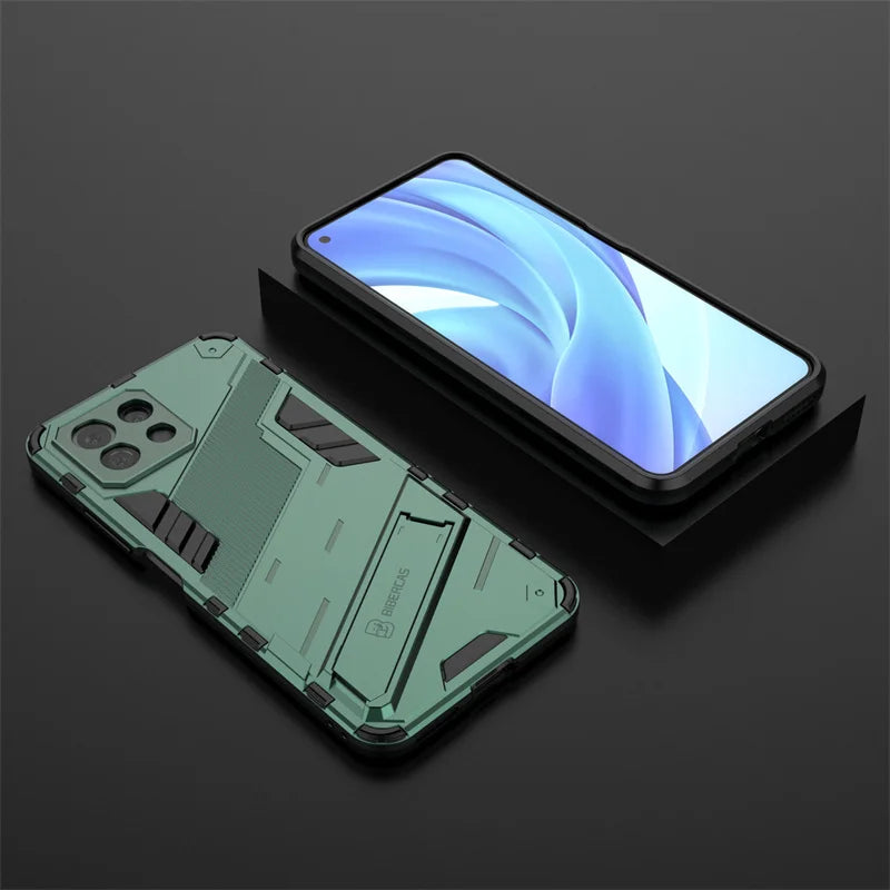 For Xiaomi Mi 11 Lite Case Armor Shockproof Magnetic Back Cover for Mi11 Lite 5G NE Mi 11 Light 11Lite Stand Holder Phone Cases