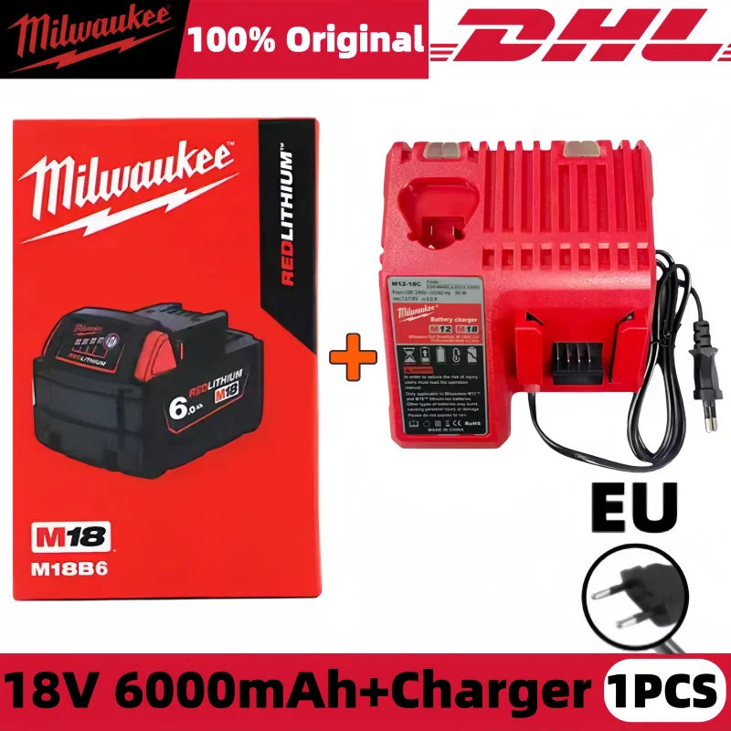 Milwaukee M12 REDLITHIUM HB 6.0Ah Extended Capacity Battery – 12V Rechargeable for M12 Cordless Tools (Model: 48-11-2402)