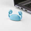 Cute Crab Cable Organizer Clip Data Cable Stand Mobile Phone Charging Cable Organizers Fixer Desk Self-Adhesive Wire Tidy Holder
