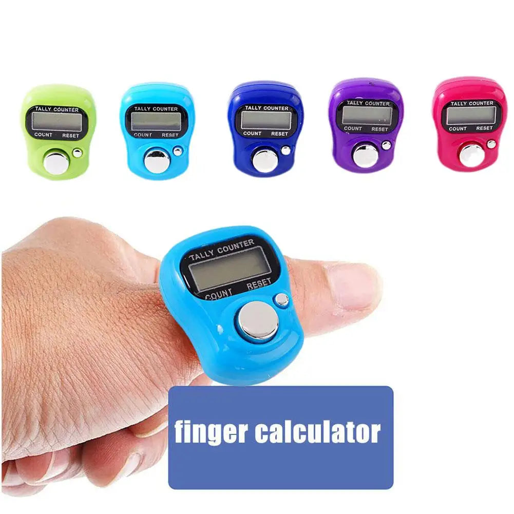 Mini Electronic Finger Counter Hand Tally Clicker Counter Ring Digital Counters Knitting Row Counter New