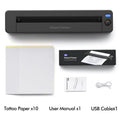 Wireless Thermal Tattoo Printer Bluetooth Tattoo Stencil Printer HD A4 Paper Printer Compatible with Android iOS Phone Tablet PC