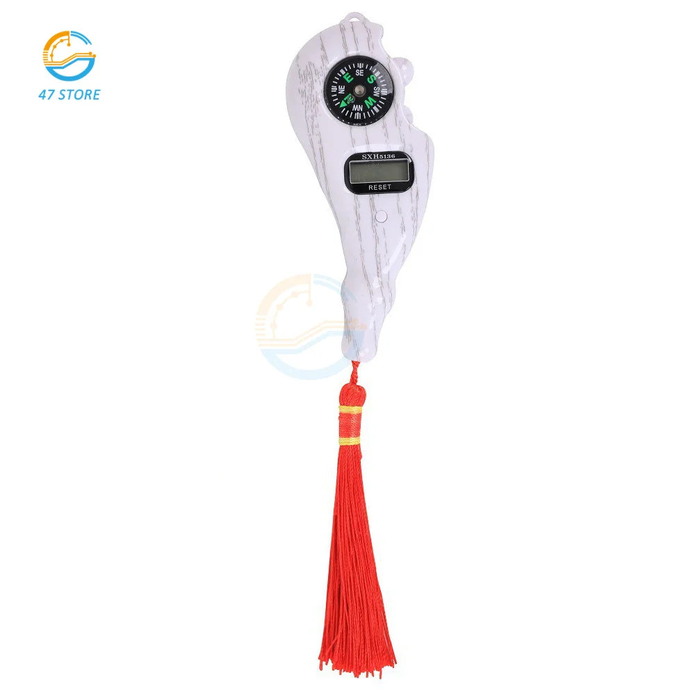 Electronic Digital Electronic Tally Counter with Compass Tassel Finger Game Toy Manual Reset Decompress Relax Tool LCD Register