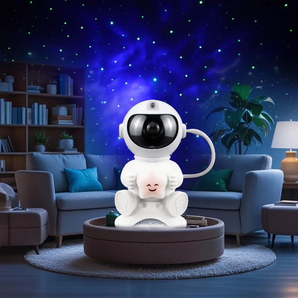 Galaxy Star Projector Night Light Astronaut Space Ceiling LED Lamp for Bedroom Home Decor Kids Gift - Starry Nebula Projector