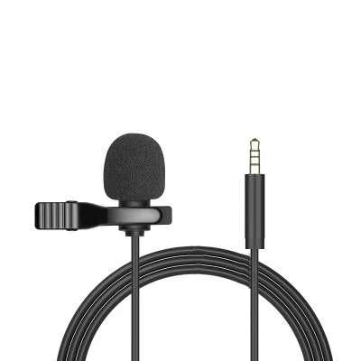 1.5m Portable USB Mini Lavalier Microphone USB/3.5mm/Type-C Metal Clip Lapel Mic Condenser Microphone For PC Laptop Mobile Phone