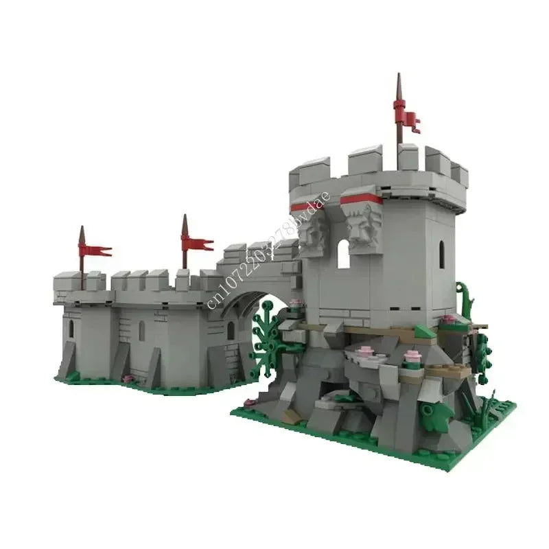 529PCS Customized MOC Medieval outpost Castle Model Custom Puzzles Technology DIY Creative Assembly Technology Toy Holiday Gifts