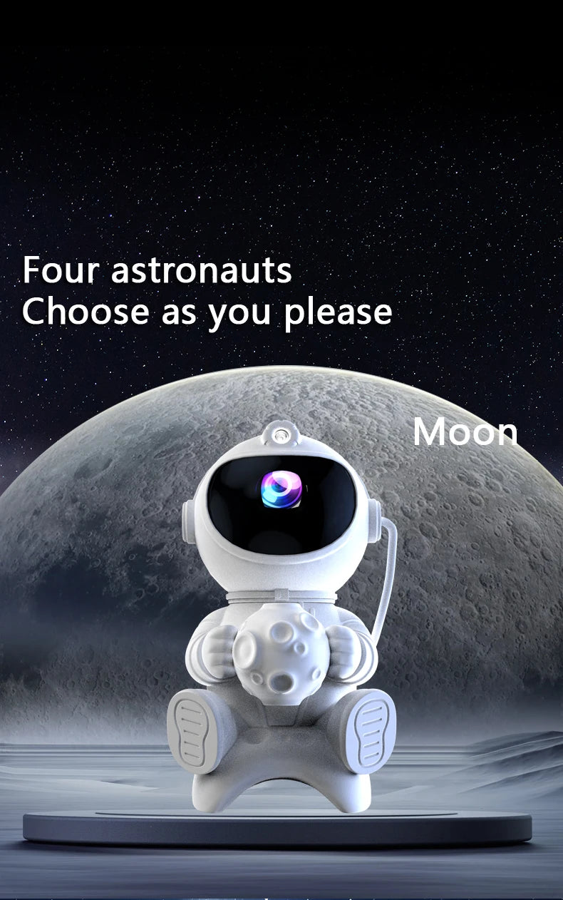 Galaxy Star Projector Night Light Astronaut Space Ceiling LED Lamp for Bedroom Home Decor Kids Gift - Starry Nebula Projector