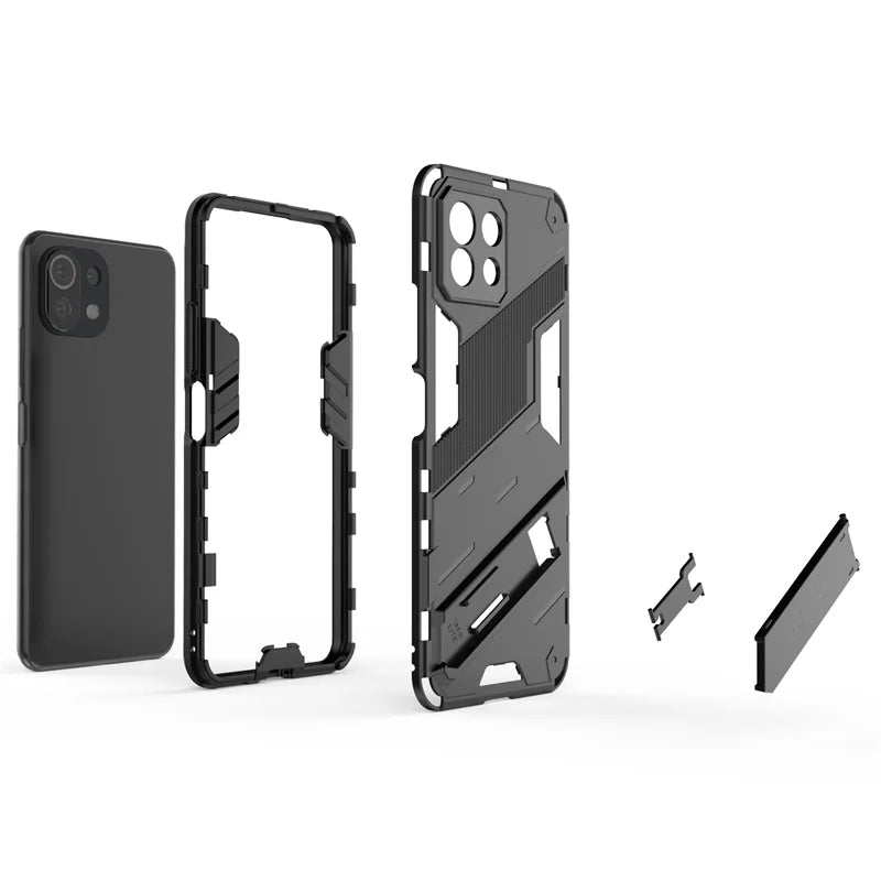 For Xiaomi Mi 11 Lite Case Armor Shockproof Magnetic Back Cover for Mi11 Lite 5G NE Mi 11 Light 11Lite Stand Holder Phone Cases