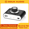 Douk Audio Portable 87-108Mhz FM Radio Tuner Stereo Bluetooth 5.0 Receiver Rechargeable with 3.5mm Out