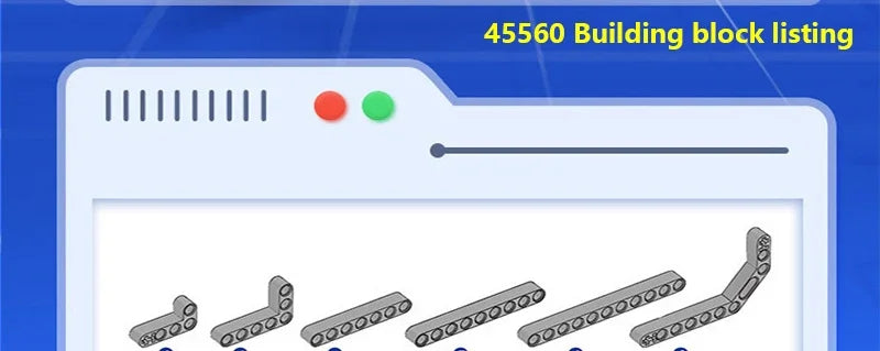 Compatible with EV3 45544 45560 parts package teaching aid robot building blocks technology parts Technology