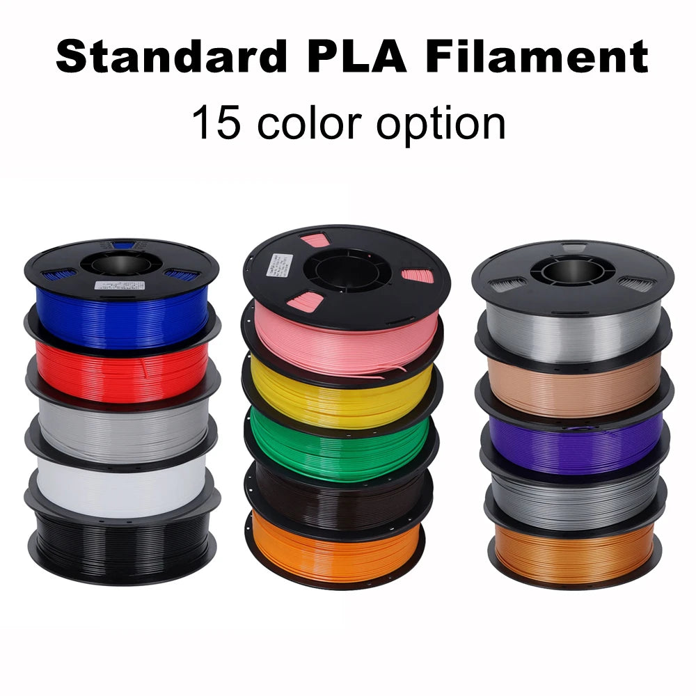 Color 22LBS PLA Filament 1.75mm 10kg 3D Printer Filament Standard 1kg/roll Plastic Spool PLA Multiple Colors Material, 10 Roll