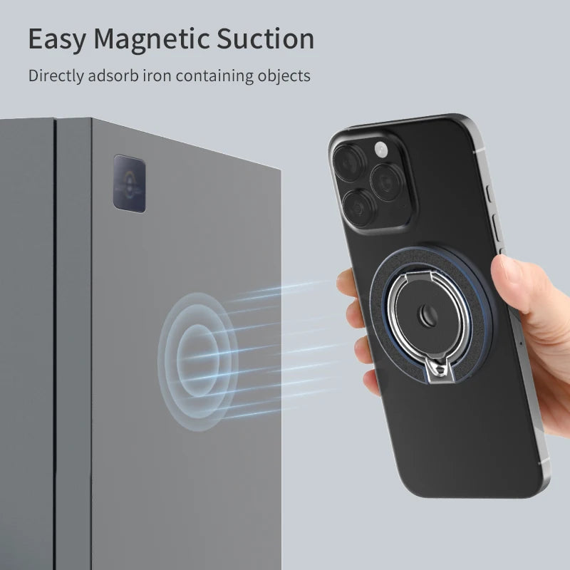 MagSafe Double Sided Magnetic Phone Ring Holder Portable Folding Cellphone Stand Accessory Grip Bracket Support Universal