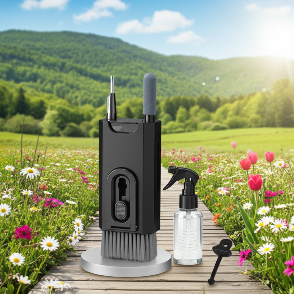 8 in 1 Cleaning Kit Computer Keyboard Cleaner Brush Earphones Cleaning Pen For  Headset IPad Phone Cleaning Tools Keycap Puller